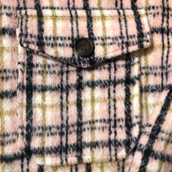 Avec Les Filles Pink Plaid Shacket - Picture 10 of 16
